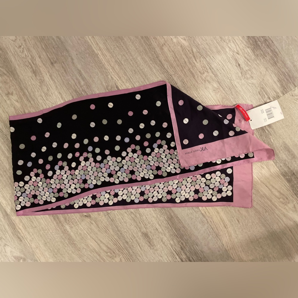 Anne Klein 100% Silk Scarf